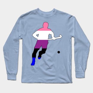 Field Hockey2: Genderfluid Pride Long Sleeve T-Shirt